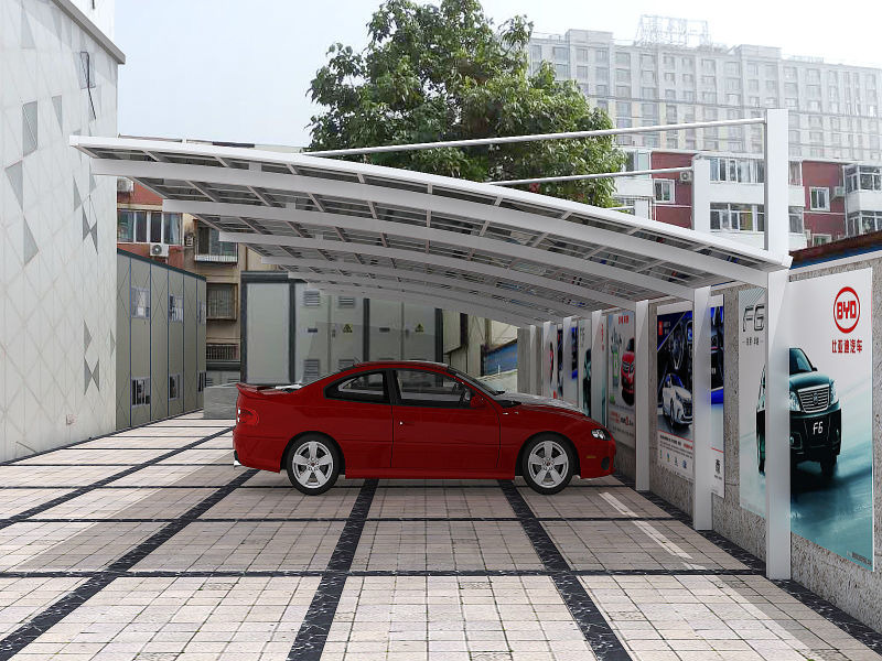 斜拉式汽車車棚 斜拉式汽車車棚