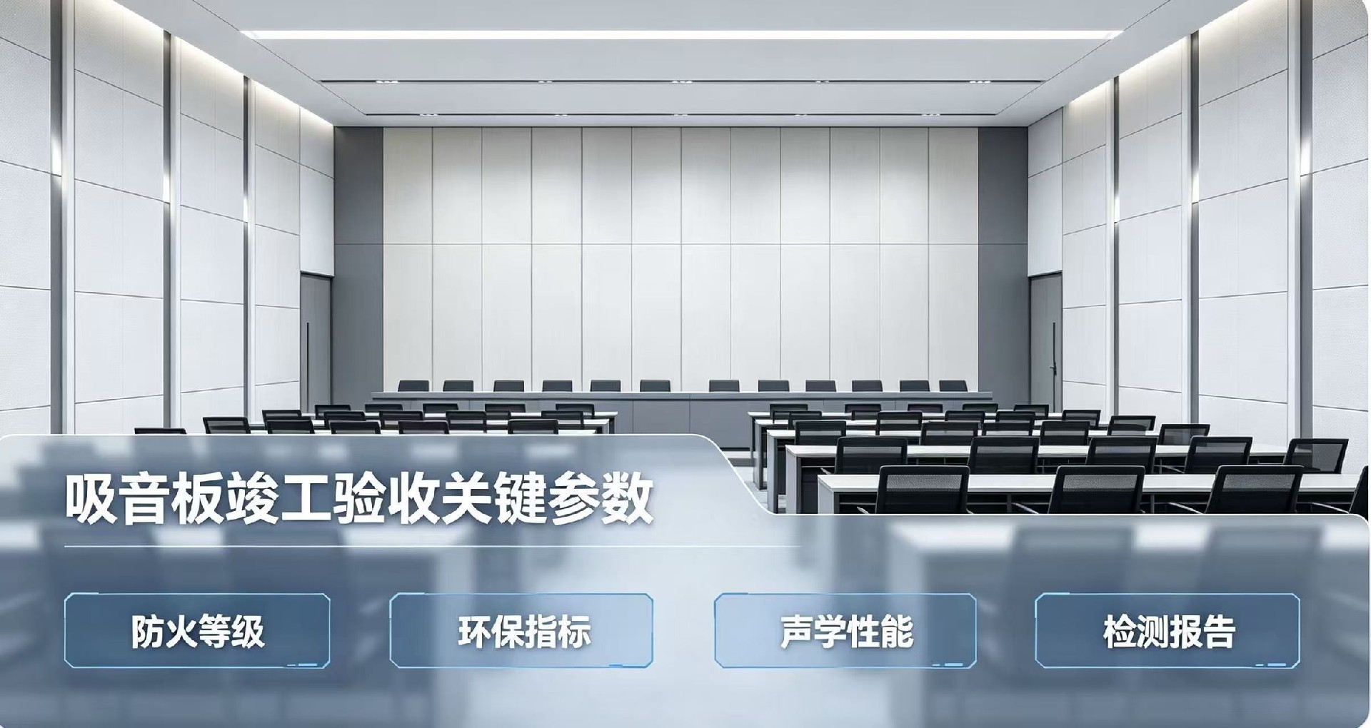 工裝項目吸音板，哪些參數直接影響室內竣工驗收？