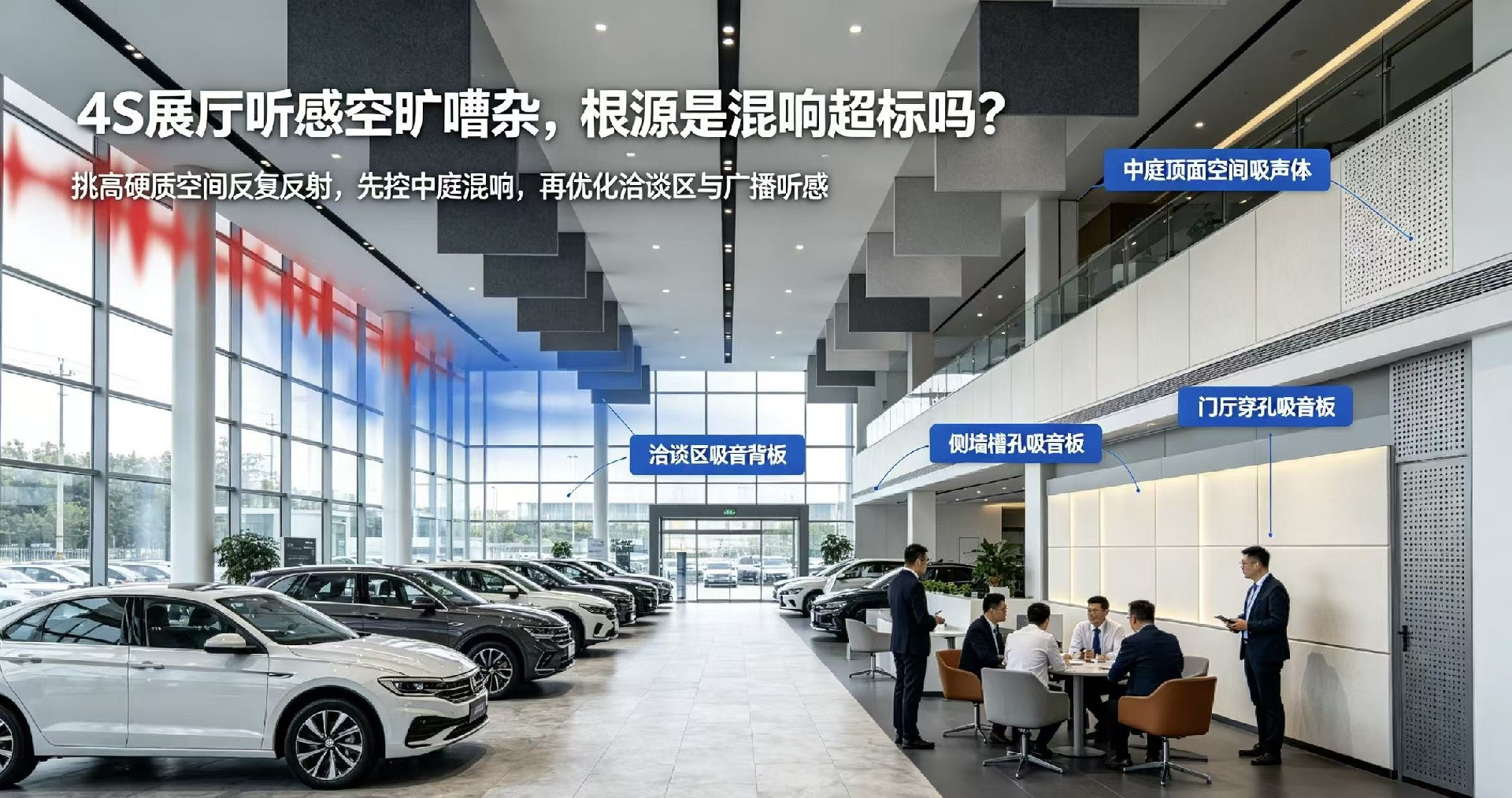 4S 展廳聽感空曠嘈雜，根源是混響超標嗎？