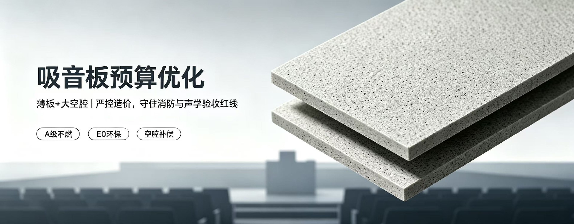 吸音板預算吃緊，優先壓面積還是壓厚度？