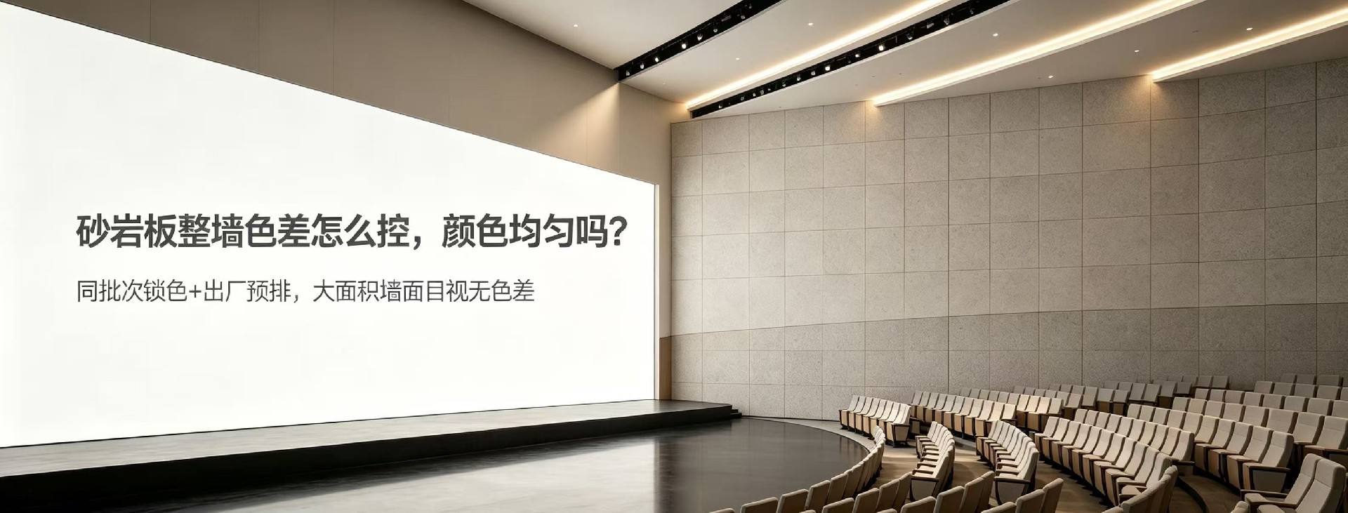 砂巖板整墻色差怎么控，顏色均勻嗎？